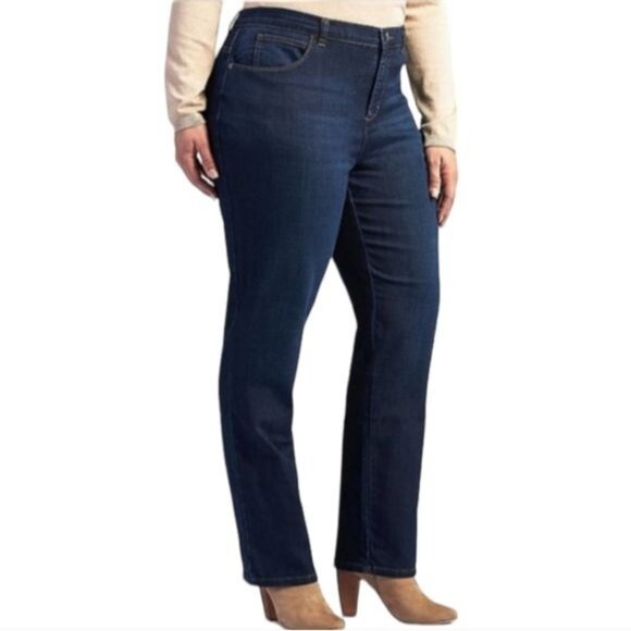 Jeans Lee Riders Straight Leg Denim Women's Woman's Plus Size 26 W Petite - Picture 1 of 11